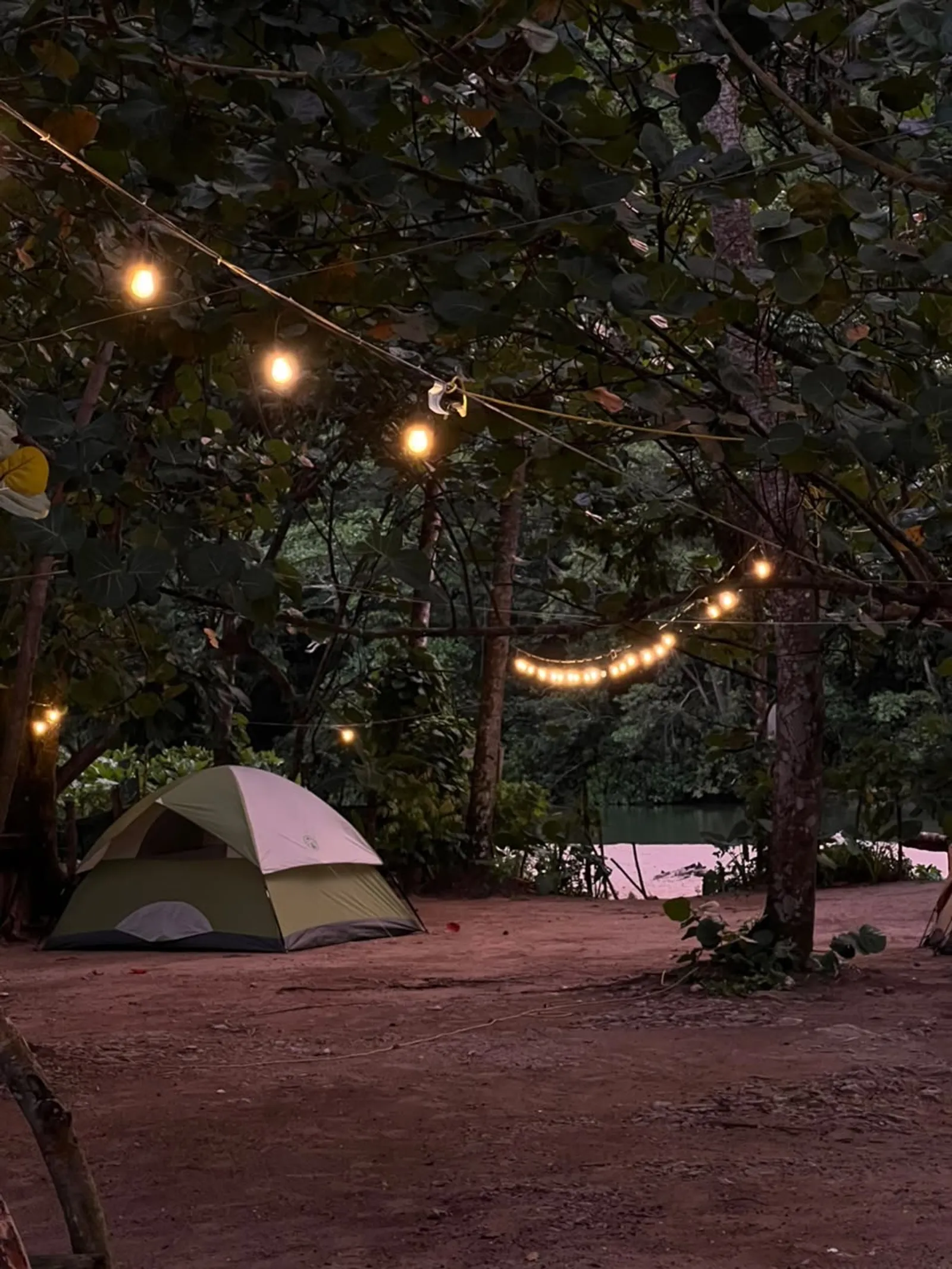 Camping at El Valle Beach, Samaná, image 2 of 3