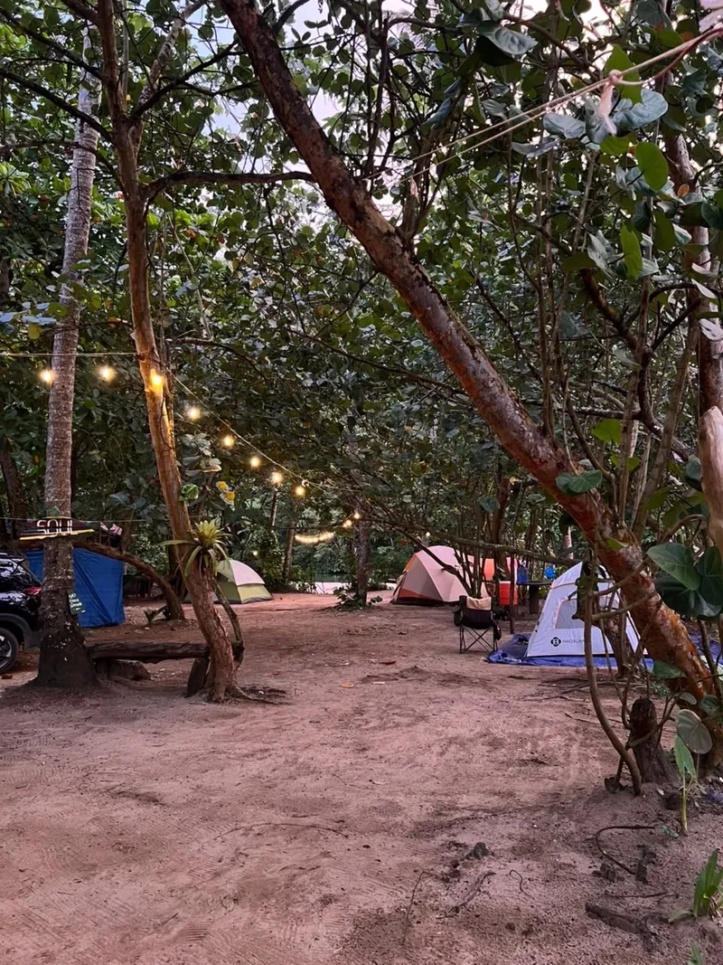 Camping at El Valle Beach, Samaná